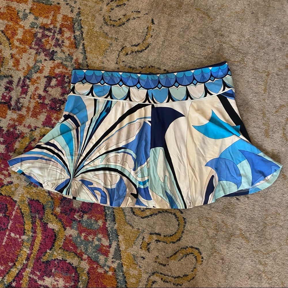 emilio pucci flounce skirt large